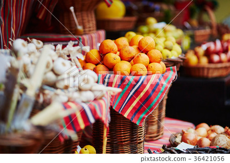 Exotic fruits on farmer market  36421056