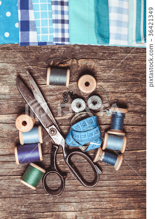 Retro sewing items Retro sewing items 36421349