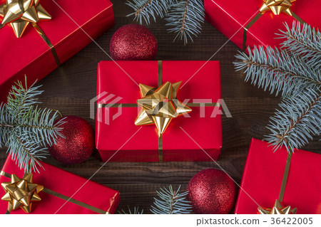 christmas decoration with christmas gift 36422005