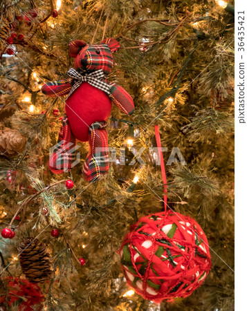 Christmas decoration on the Christmas tree. Christmas decoration on the Christmas tree. 36435421