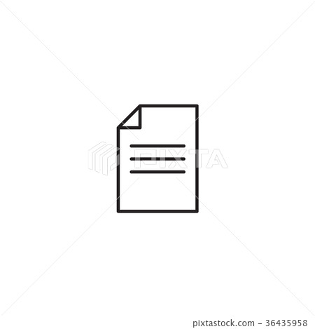Paper icon Vector illustration, EPS10 36435958