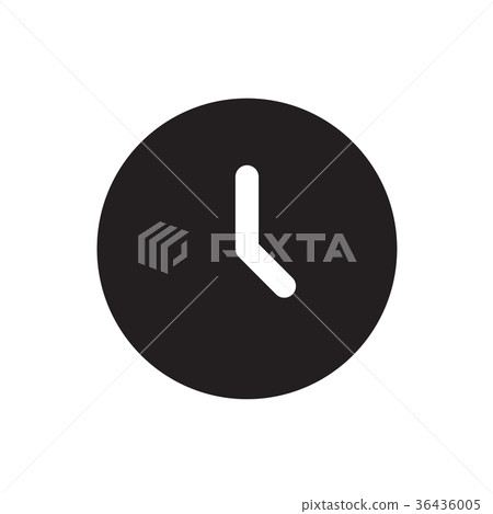 Clock icon Vector illustration, EPS10 - Stock Illustration [36436005 ...