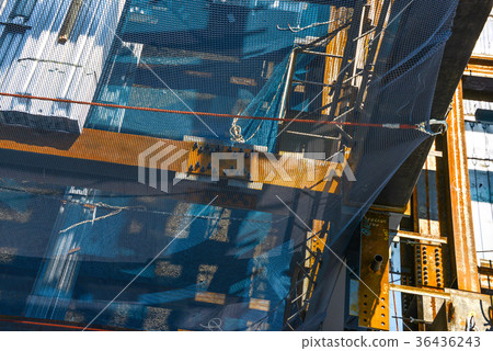 Steel frame of construction site Steel frame of construction site 36436243