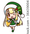單件聖誕老人_ D _綠色 36439004