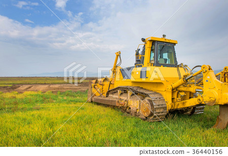 Bulldozer in the field 36440156