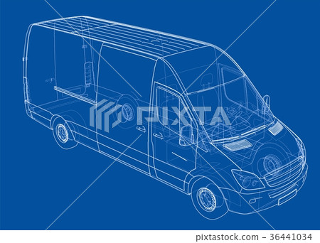 Concept car. Vector 36441034