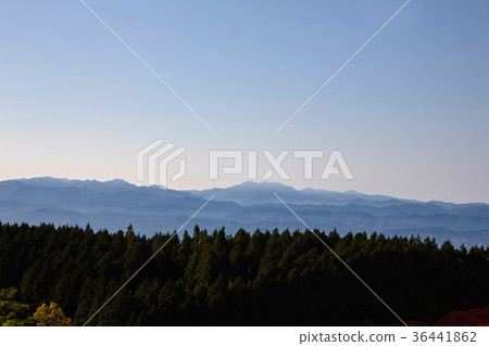Gosho City, Nara Prefecture, seen from Mt. Ibaraki Gosho City, Nara Prefecture, seen from Mt. Ibaraki 36441862