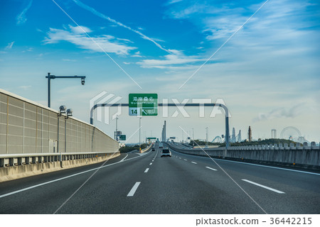 Traveling along Ise Bay coastal road Exit of Gulf Haruna Inter 36442215