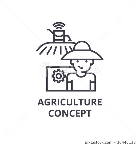 agriculture concept line icon, outline sign 36443138