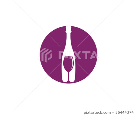 Wine Logo Template vector illustration 36444374