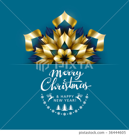 Merry Christmas gold Merry Christmas gold 36444605