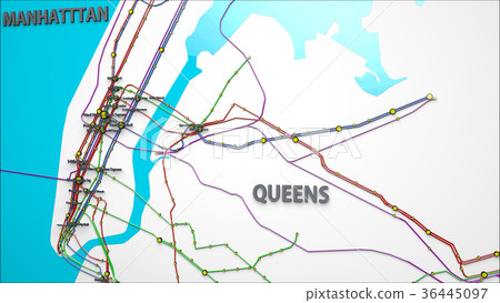 Subway Lines and Stations of New York City Subway 36445097