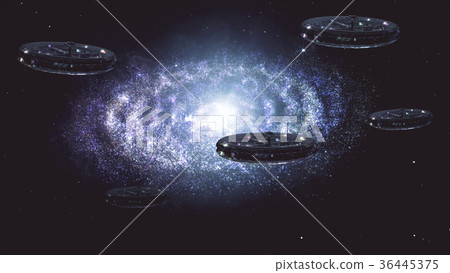 Alien Spaceship Amazing Planetary Nebula Galaxy 36445375
