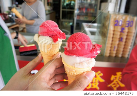 冰淇淋 甜筒 仙人掌冰 食物 36448173