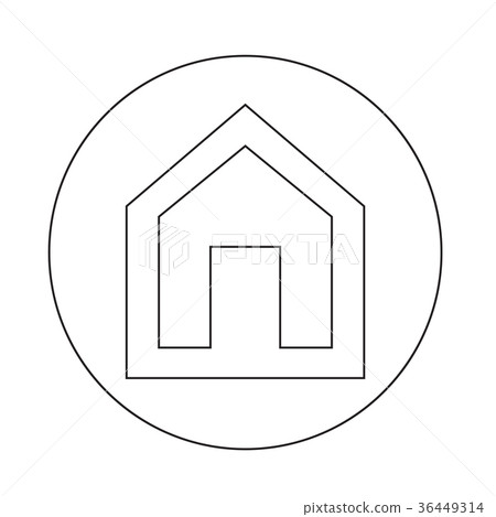 Real estate house icon Real estate house icon 36449314