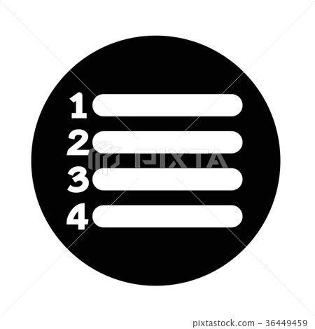 list icon sign list icon sign 36449459