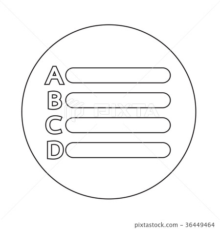list icon sign list icon sign 36449464