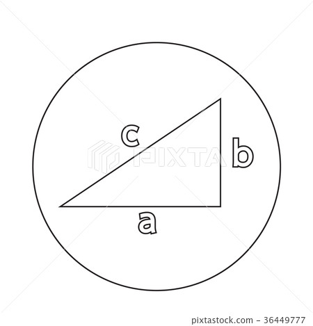 Pythagoras theorem icon Pythagoras theorem icon 36449777