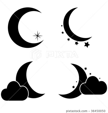 Abstract moon shape Abstract moon shape 36450050