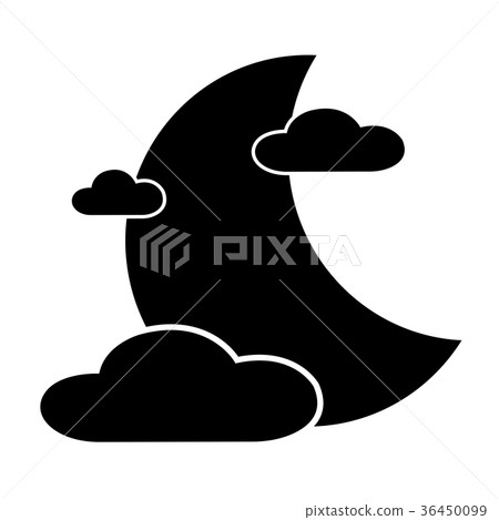Abstract moon shape - Stock Illustration [36450099] - PIXTA