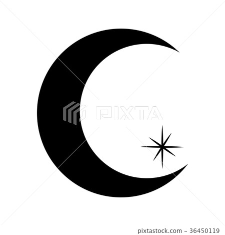 Abstract moon shape Abstract moon shape 36450119
