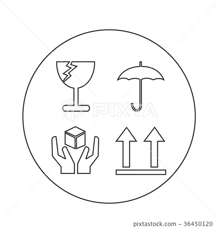 fragile icon fragile icon 36450120