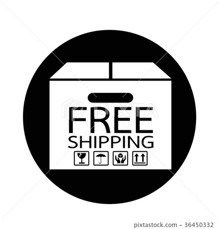 插图素材: free shipping icon