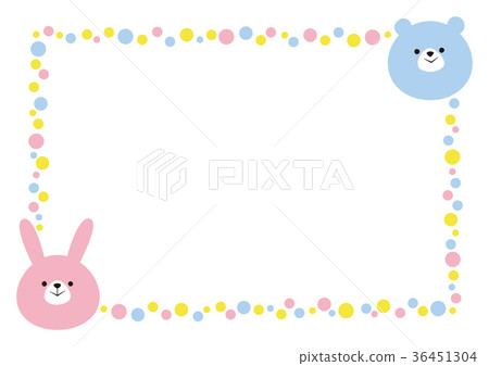 Rabbit and bear frame Rabbit and bear frame 36451304