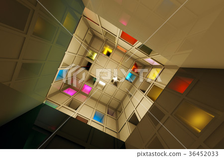 Sci Fi Escape Room Riddle Labyrinth Cube Interior Sci Fi Escape Room Riddle Labyrinth Cube Interior 36452033