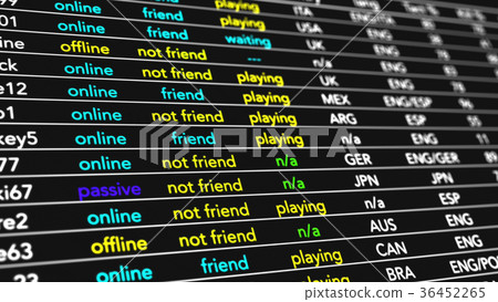 Video Game Multiplayer Fictional Display 36452265