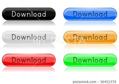 Download buttons. Colored collection of shiny 36452378