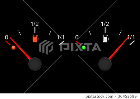 Fuel gauge scale. Almost empty, almost full Fuel gauge scale. Almost empty, almost full 36452589