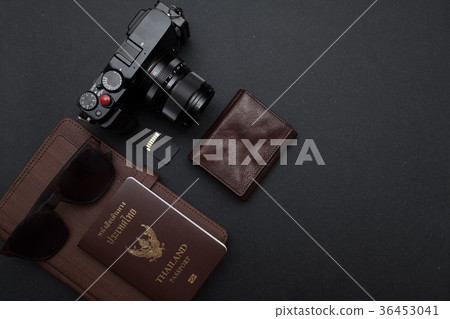 Travel concept with camera and others stuff  36453041