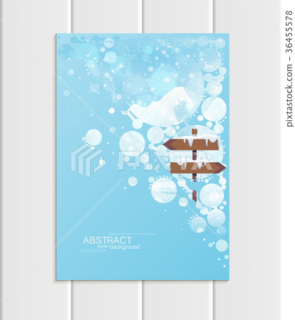 Brochure A5 or A4 format design Christmas template Brochure A5 or A4 format design Christmas template 36455578