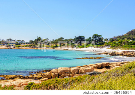 Sandy beach and shallow water - Bicheno 36456894