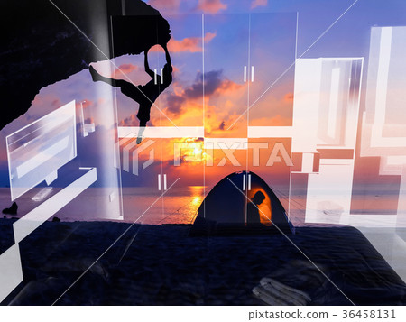 Beach camping with bedroom background Beach camping with bedroom background 36458131