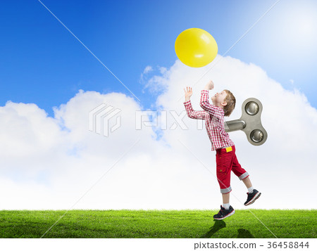 Hyperactive happy child Hyperactive happy child 36458844