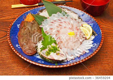 Seafood white fish sashimi 36459204