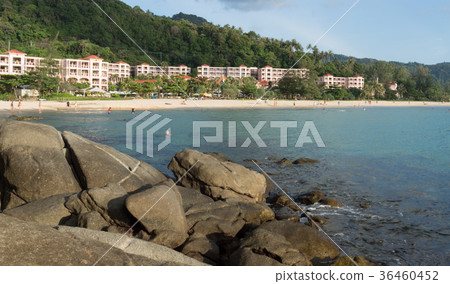 Bay of tropical ocean with the beach Bay of tropical ocean with the beach 36460452