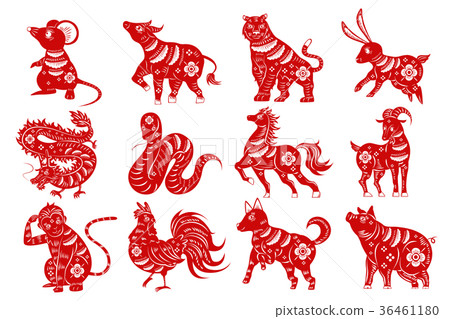 cartoon zodiac silhouette 36461180