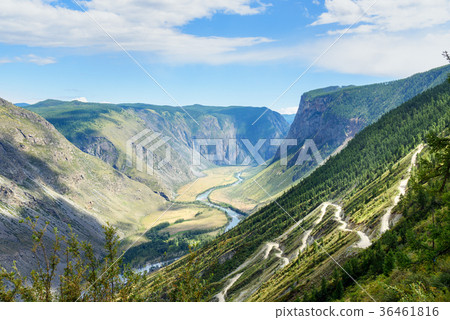 Pass Katu-Yaryk and Valley of Chulyshman river 36461816
