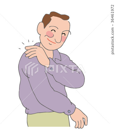 插图素材: 脖子僵硬