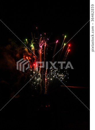 Colorful fireworks in the clouds 36462859