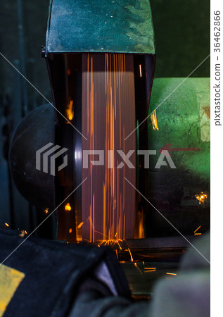 Industrial Grinder and Sparks 36462866