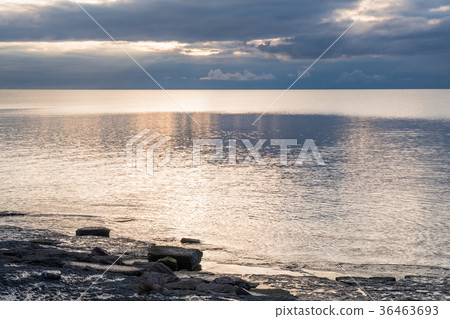 Seascape with a dramatic sky Seascape with a dramatic sky 36463693