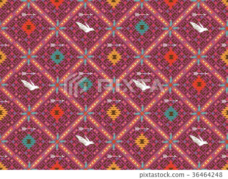 Fancy abstract geometric pattern in tribal style Fancy abstract geometric pattern in tribal style 36464248