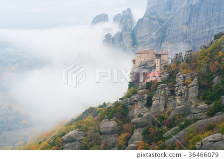 Roussanou Monastery in Meteora complex Roussanou Monastery in Meteora complex 36466079