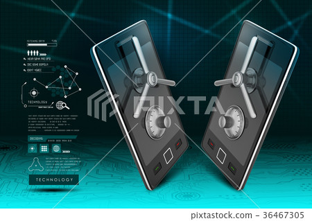 Data security concept 36467305