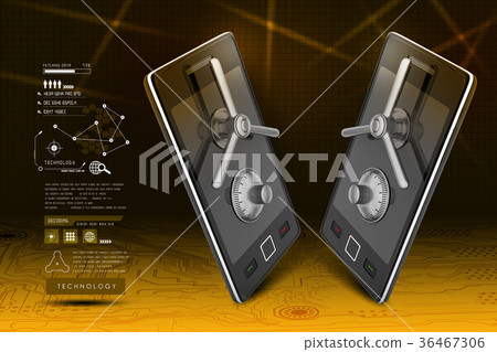 Data security concept 36467306