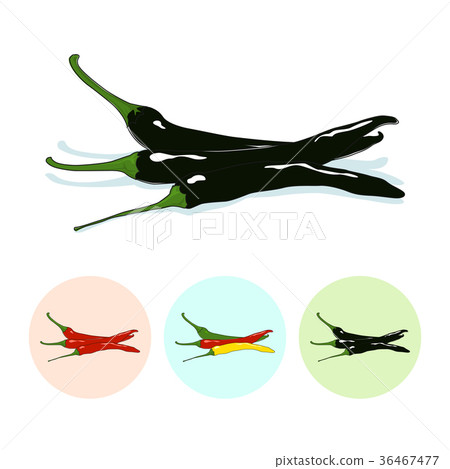 Icons hot chili pepper Icons hot chili pepper 36467477
